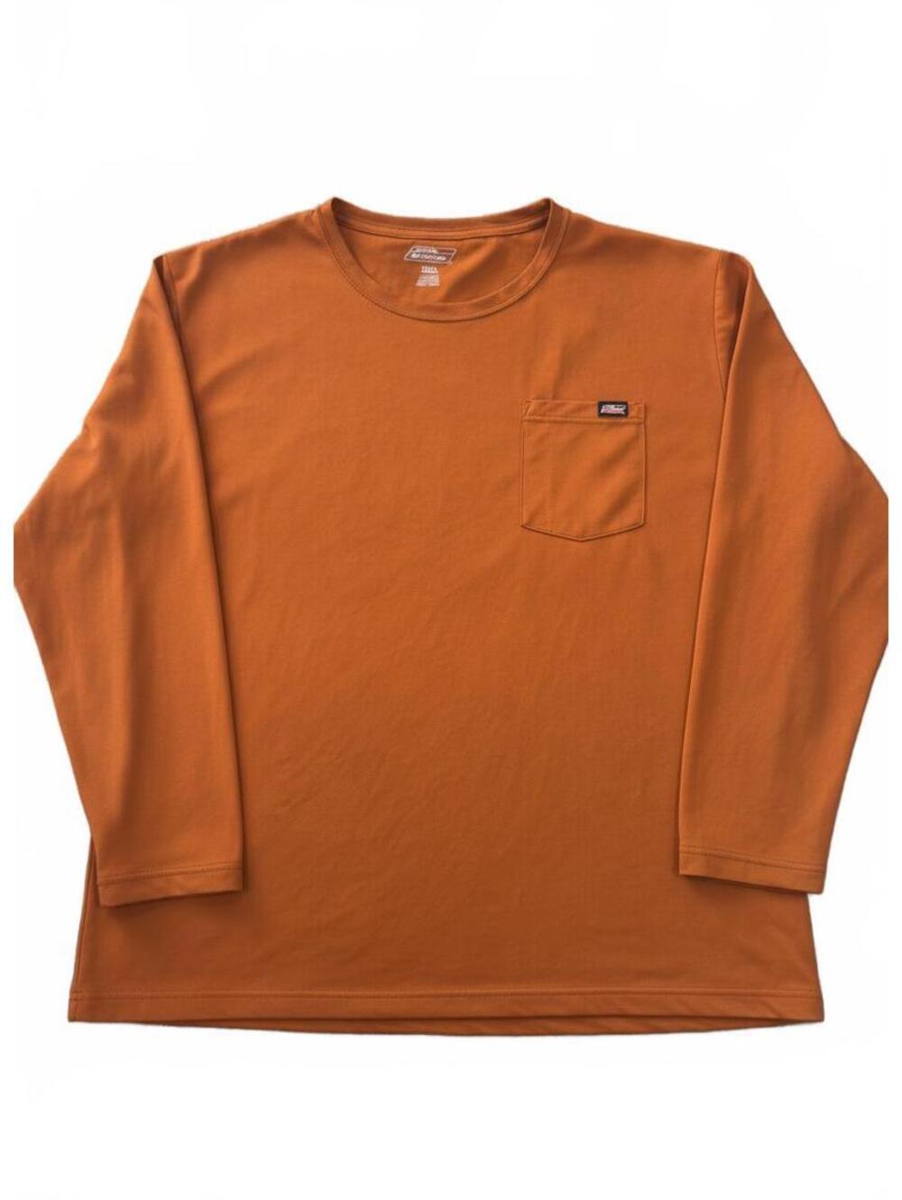 Dickies Men's Long Sleeve Workwear Pocket T-Shirt Brown 3XL